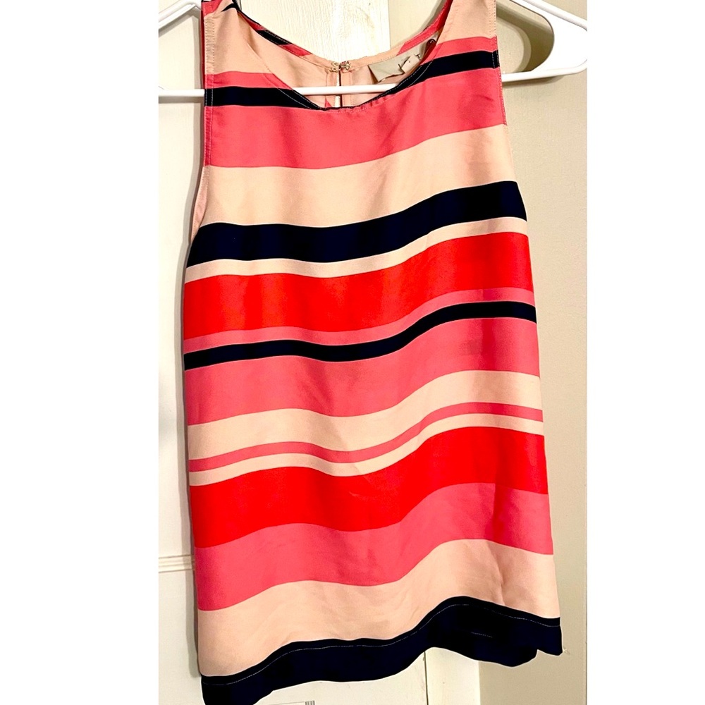 Ann Taylor Loft Sleeveless Silky Striped Top